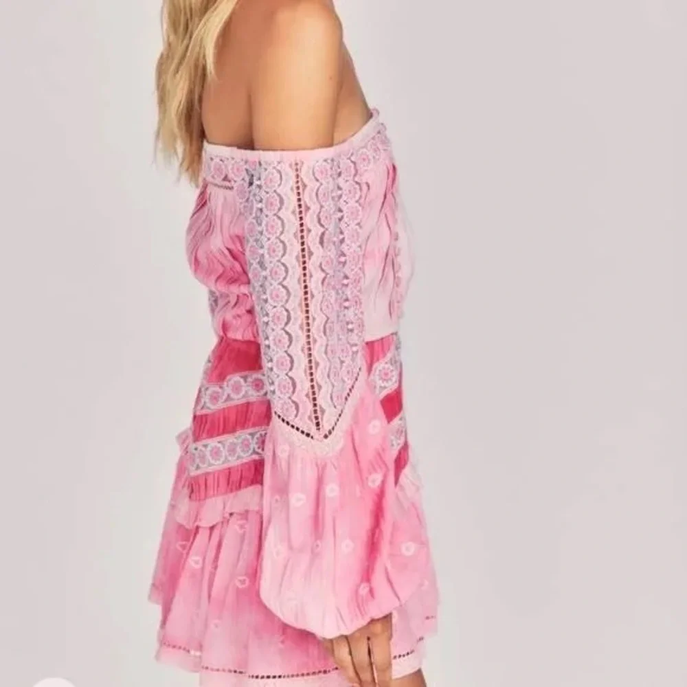 LoveShackFancy Perris Pink Zinnia Crop Top - Sz 6 - Picture 3 of 6